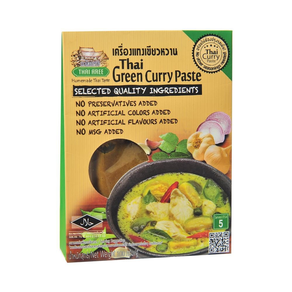 Xốt gia vị cà ri xanh Thai Aree 100g