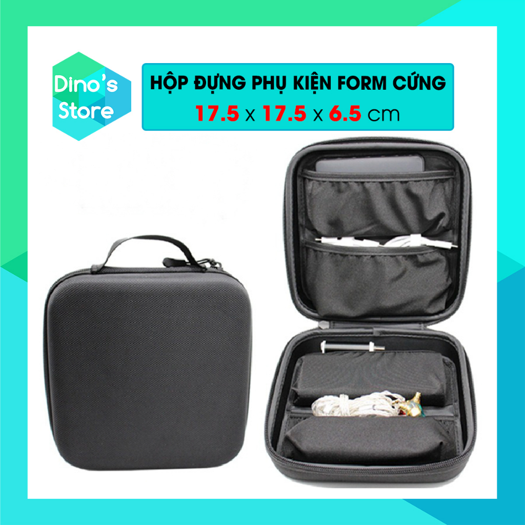 Hộp đựng phụ kiện công nghệ laptop hộp đựng tai nghe cáp sạc chuột không dây form cứng