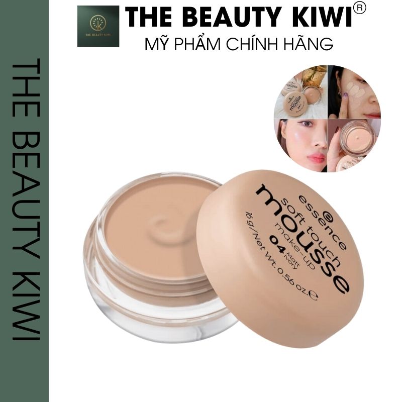 Phấn tươi Đức Essence Soft Touch Mousse màu 02 04 mỏng mịn giữ ẩm cho da