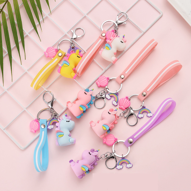 Móc khoá ngựa unicorn pony silicon cute đủ màu sắc
