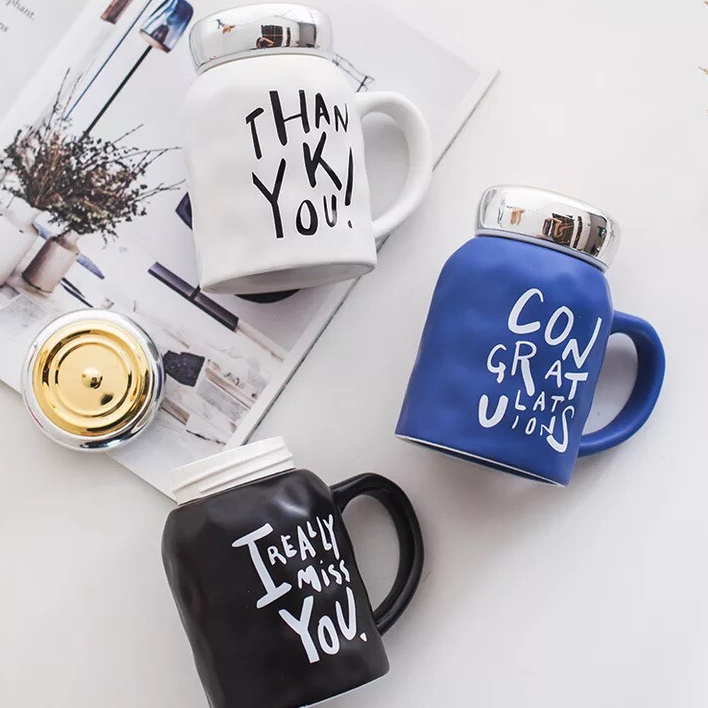 Ly sứ giữ nhiệt cao cấp có nắp