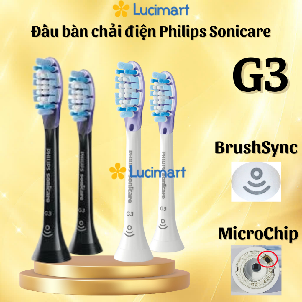 Đầu bàn chải điện Philips Sonicare G3 Premium Gum Care các màu