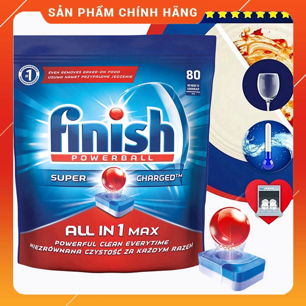 Viên rửa bát Finish All in 1 Max dùng thử