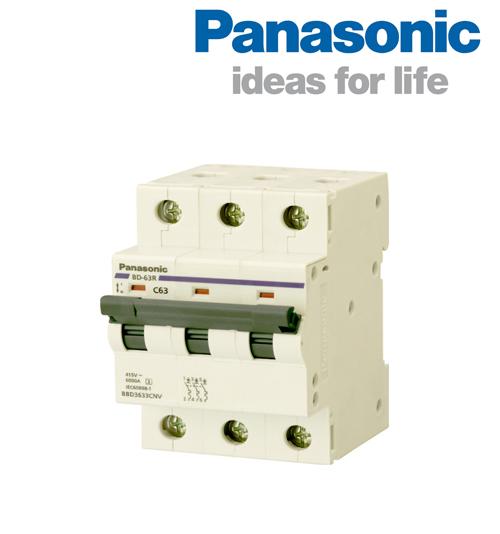 Cầu dao tự động mcb 3pc 6a-63a panasonic bbd3063cnv-bbd3633cnv