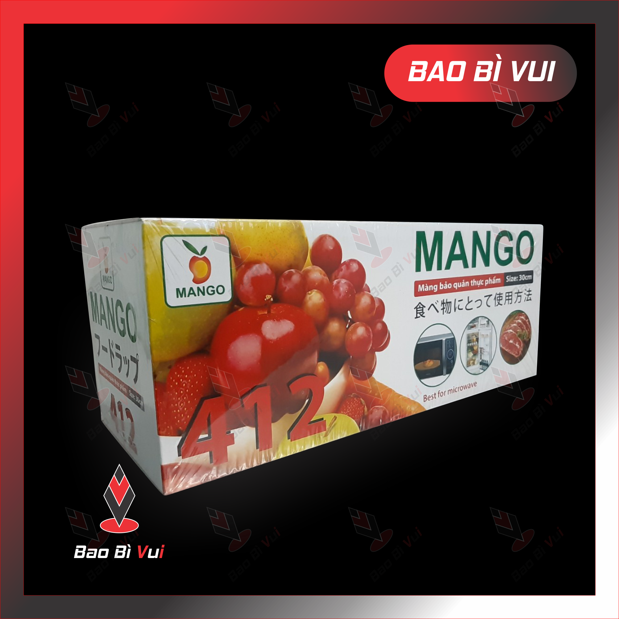 Màng bọc thực phẩm 412 - mango 412 - khổ 30 cm