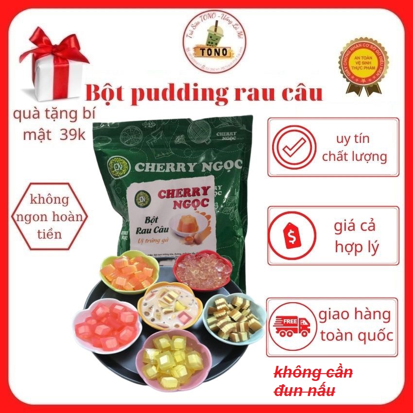 Bột làm thạch rau câu tự pha gói 1kg nguyên liệu rau câu pha sẵn TONO nhanh đông dẽo tan nhanh tự làm tại nhà dễ dàng tiện lợi nhanh chóng bột thạch rau câu giòn thơm ngon ăn là ghiền