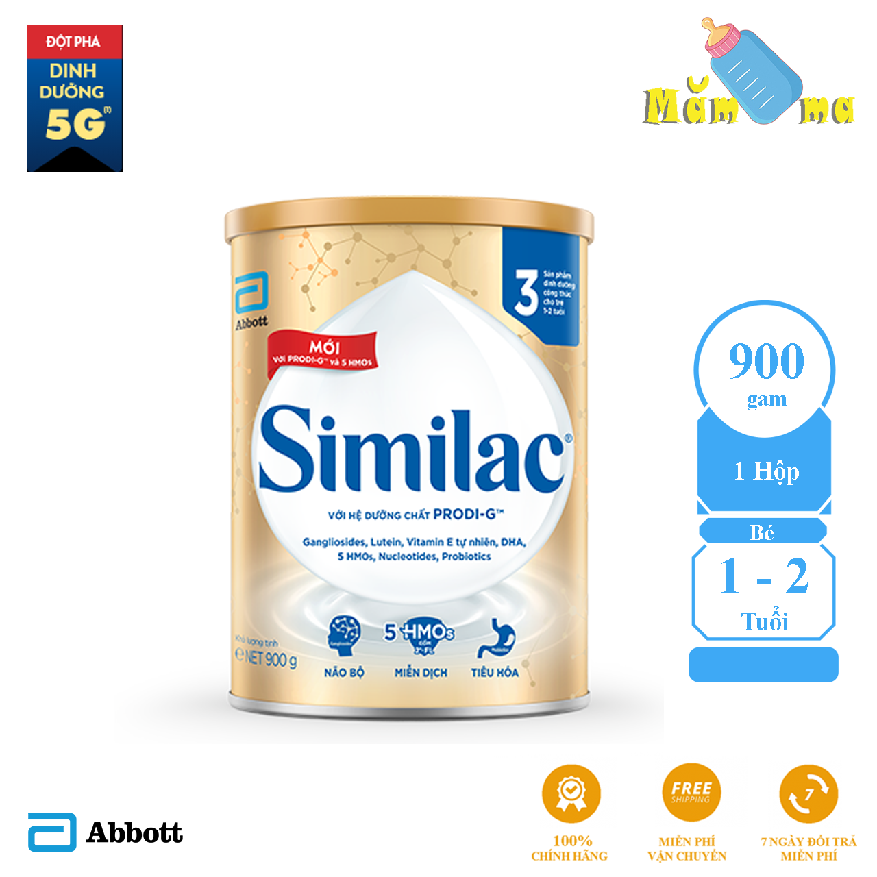 Sữa Bột Similac 3 cho trẻ từ 1-2 tuổi - Phát triển tốt não bộ