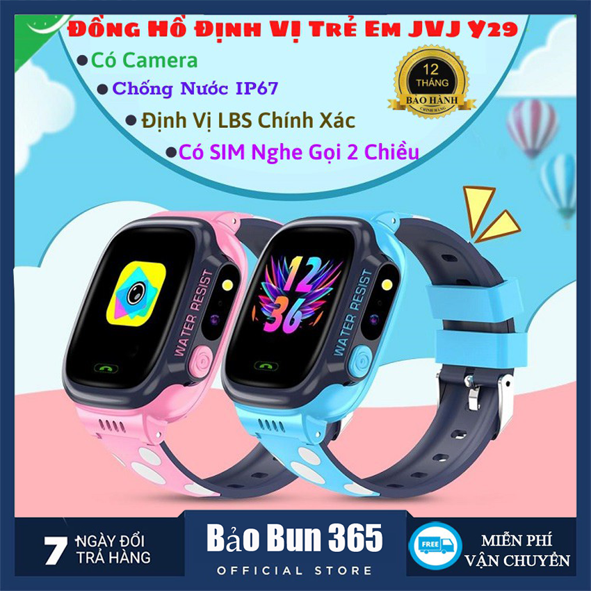 Đồng Hồ Định Vị Thông Minh Y92 Trẻ Em - Hỗ Trợ Tiếng Việt, Kháng Nước IP67 - Lắp Sim Nghe Gọi, Định Vị LPS, 4G/WIFI