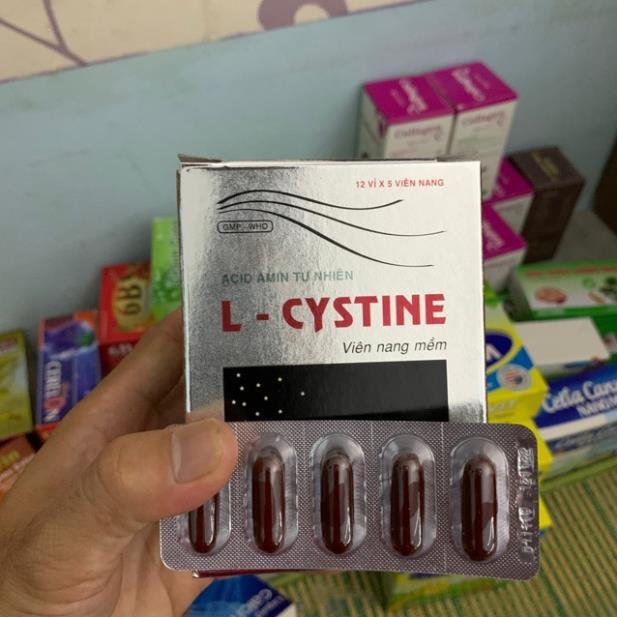 L cystine hổ trợ điều trị rụng tóc, nám, tàn nhan hộp 60 viên