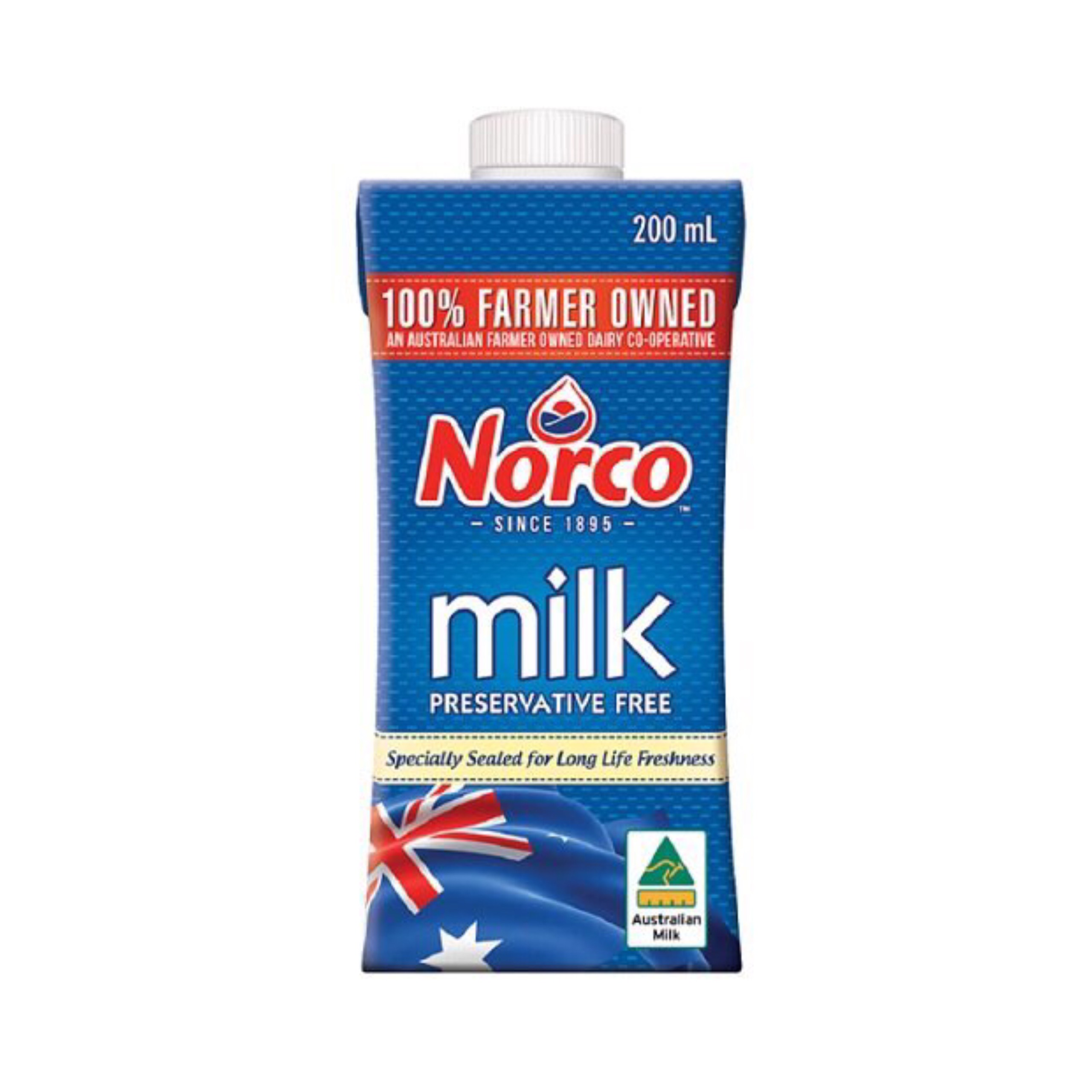 Sữa tươi nguyên kem 200ml norco - nhập khẩu úc - date t10