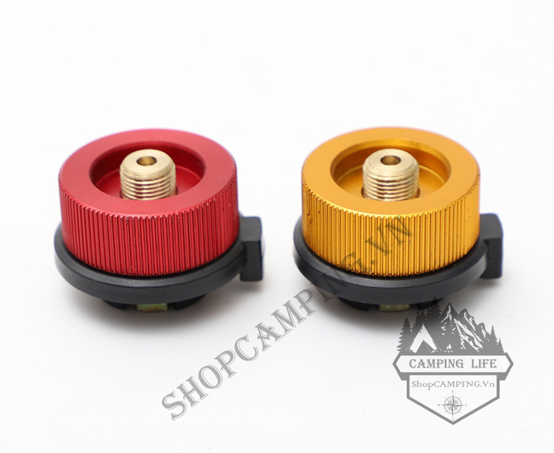 Đầu Chuyển Đổi Bình Ga Mini Tự Động Khóa, Van Chuyển Đổi Bình Ga Có Giá Đỡ, Đầu Chuyển Đổi Bếp Ga Du Lịch Dã Ngoại