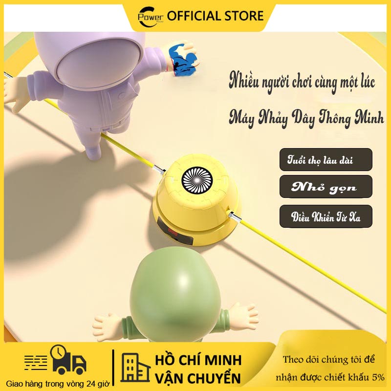 Máy nhảy dây tự động thông minh điều khiển từ xa, nhảy lúc 2 -3 người