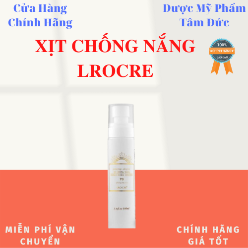 Kem chống nắng dạng xịt lrocre không gây bóng nhờn- dmptd2