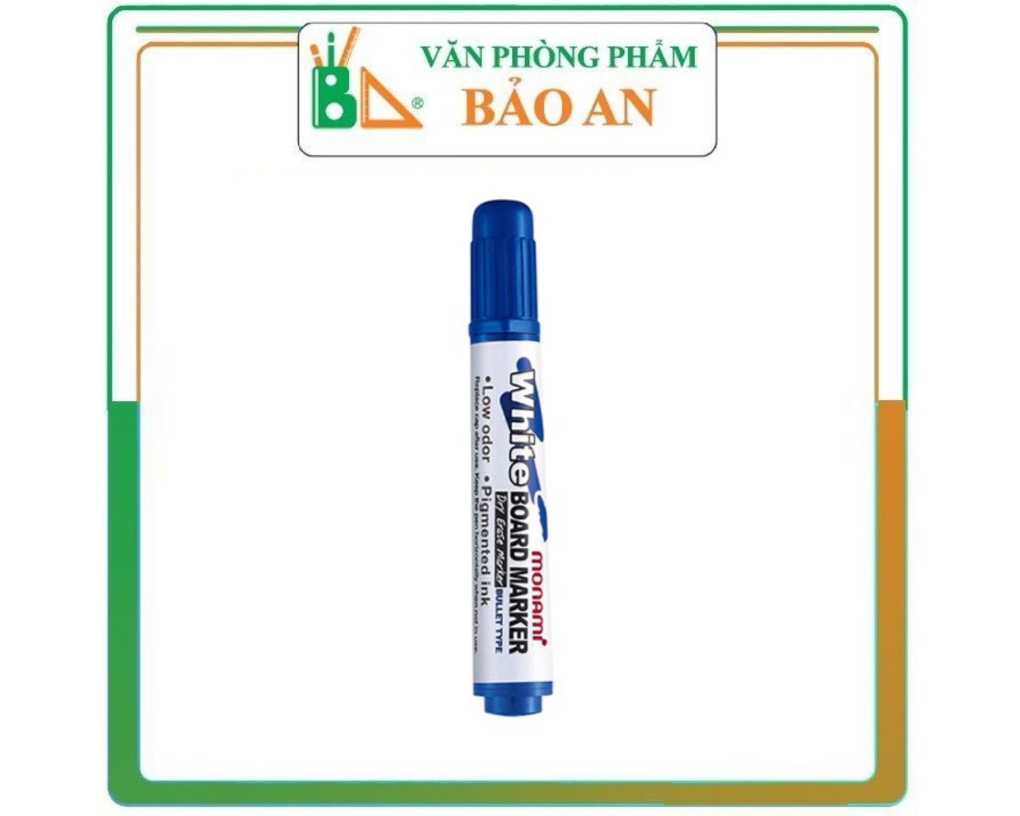 Bút Dạ Bảng Monami màu Xanh - Văn phòng phẩm Bảo An