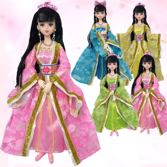 ĐẦM CỔ TRANG CỦA BÚP BÊ 30CM