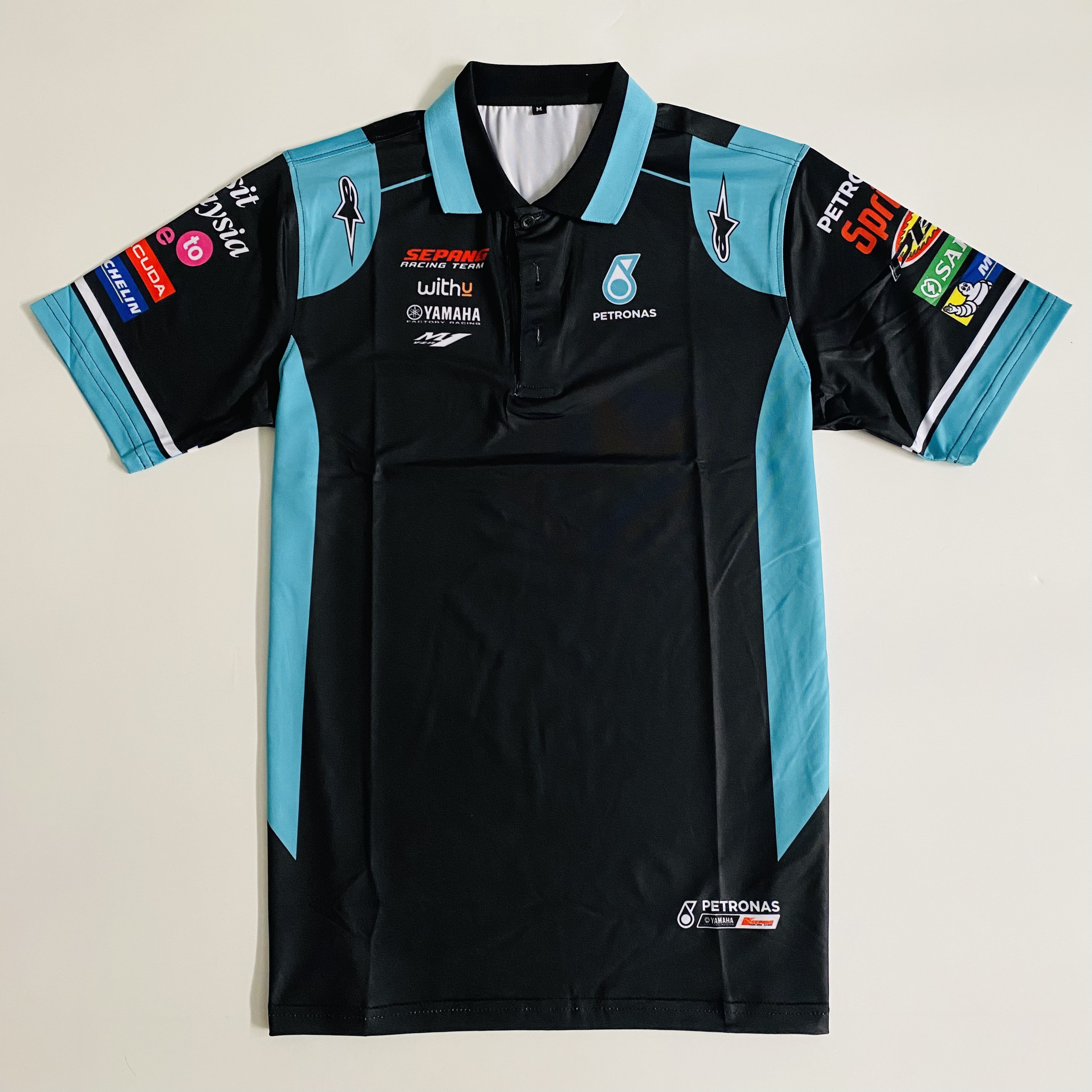 Áo thun nam Petronas Yamaha SRT phong cách thời trang mạnh mẽ cho người đam mê xe