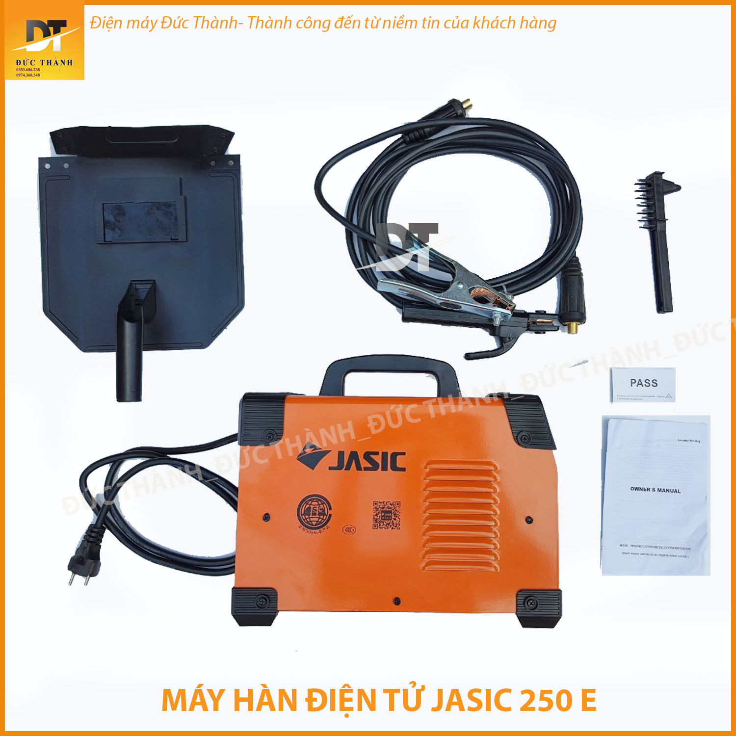 Máy hàn que điện tử JASIC ARC 250E Chính Hãng, Công nghệ Mosfet thế hệ mới, chuyên hàn que 1.6-3.2 cực mượt, chấm que 4ly có bảo hành