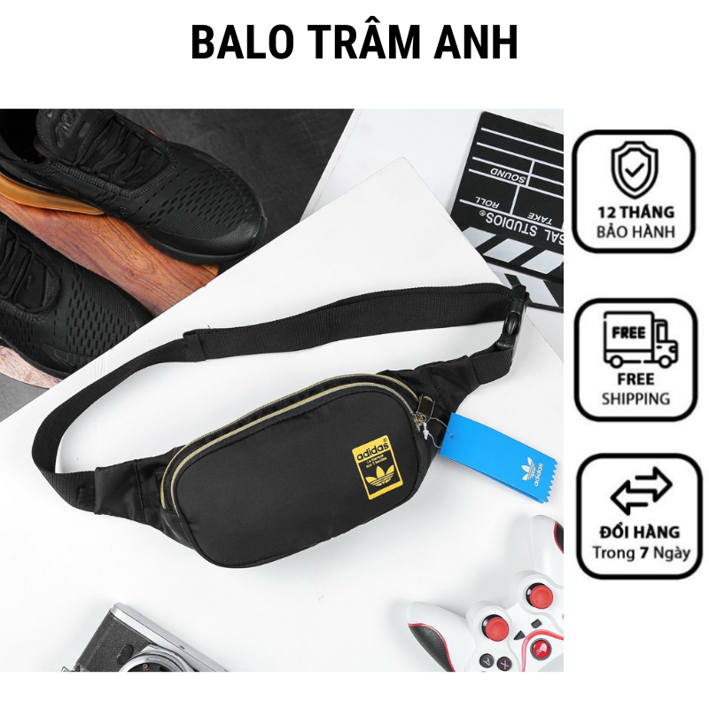 Túi đeo chéo, Túi bao tử Das thời trang unisex phong cách Hàn quốc chống nước QASA