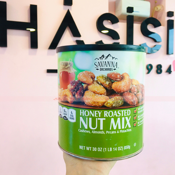 Hạt hỗn hợp tẩm mật ong Savanna Orchards Honey Roasted Nut Mix