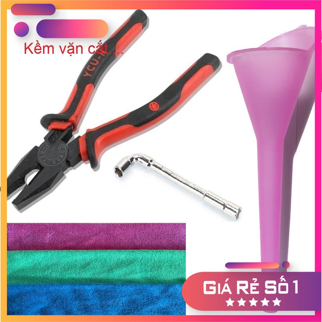 [(CÓ KHĂN )THIẾT BỊ DỤNG CỤ THAY NHỚT TẠI NHÀ ] DỤNG CỤ THAY NHỚT CHO XE MÁY GỒM: ĐẦU ỐC VẶN BẰNG ĐIẾU MỞ ỐC, KÌM MỞ, PHỄU RÓT NHỚT, KHĂN LAU...