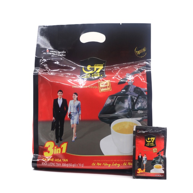 Cà phê sữa 3in1 g7 - cà phê trung nguyên túi