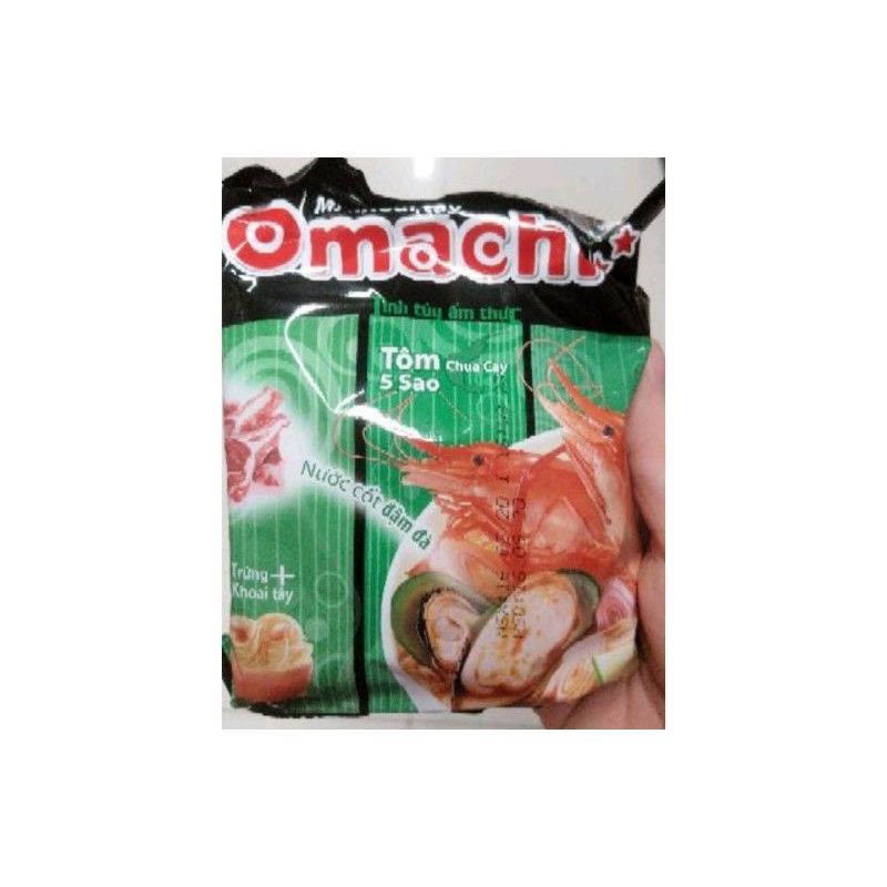Túi 5 gói mì Omachi bò hầm/sườn hầm/tôm chua cay