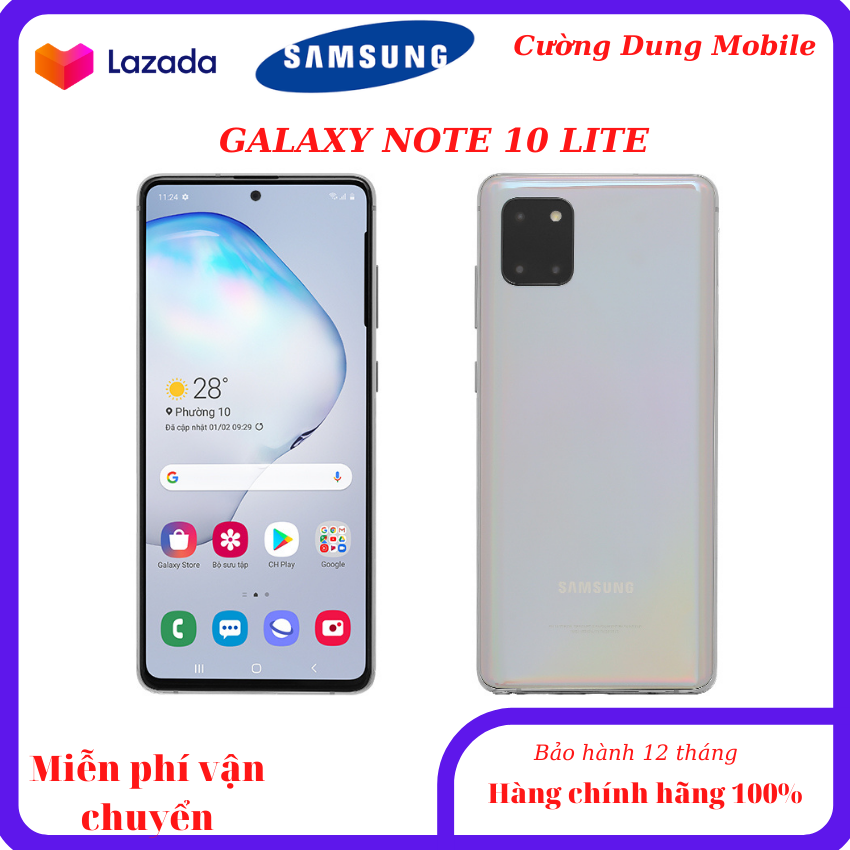 NEW Samsung galaxy note 10 lite, điện thoại samsung galaxy note 10 lite, galaxy note 10, samsung note 10, điện thoại giá rẻ, điện thoại giá tầm trung, pin tyraau, sạc nhanh.