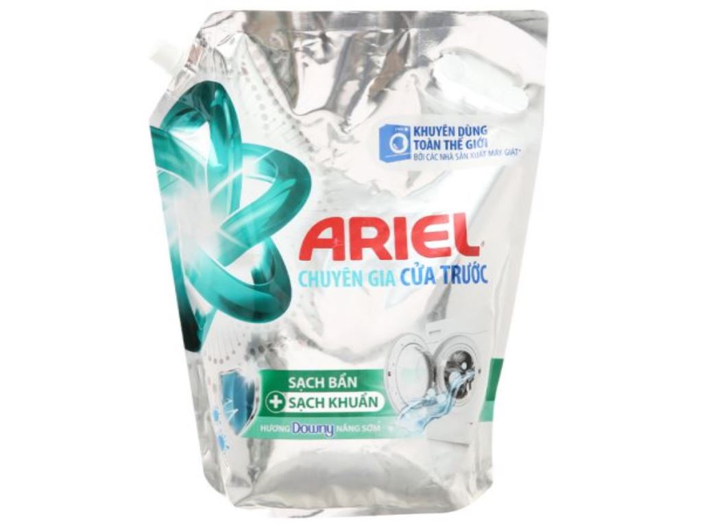 Nước giặt Ariel chuyên gia cửa trước hương Downy nắng sớm túi 3.1 lít