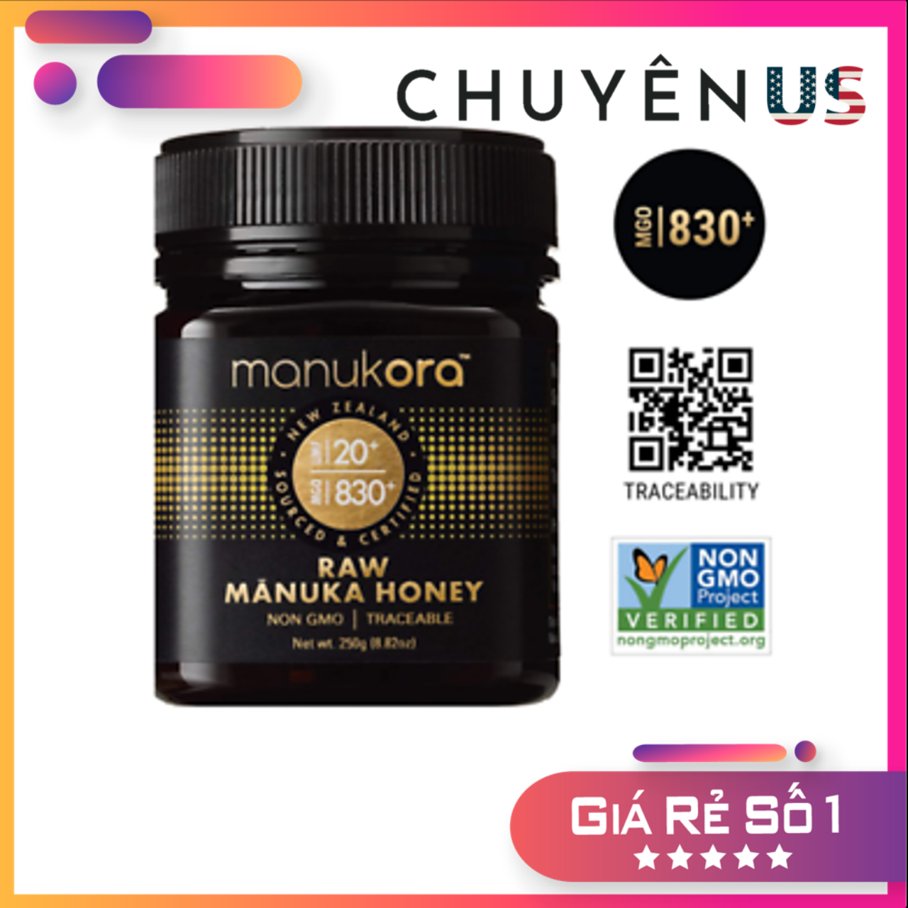 Mật ong manuka honey manukora 250g