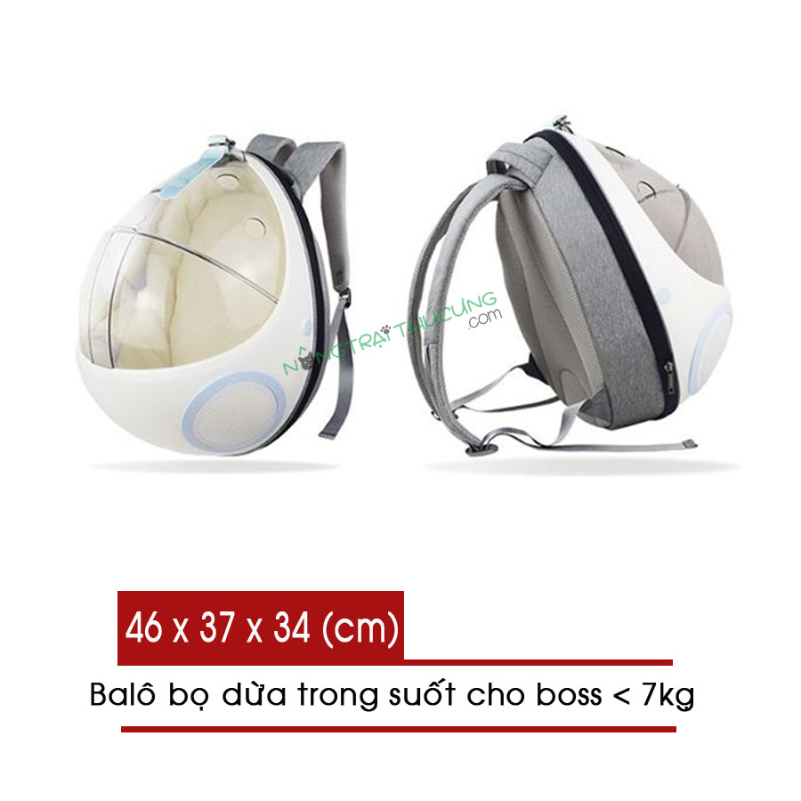 [HOT] Balo Bọ Dừa - Balo Phi Hành Gia Dành Cho Chó Mèo dưới 7kg - [Nông Trại Thú Cưng]
