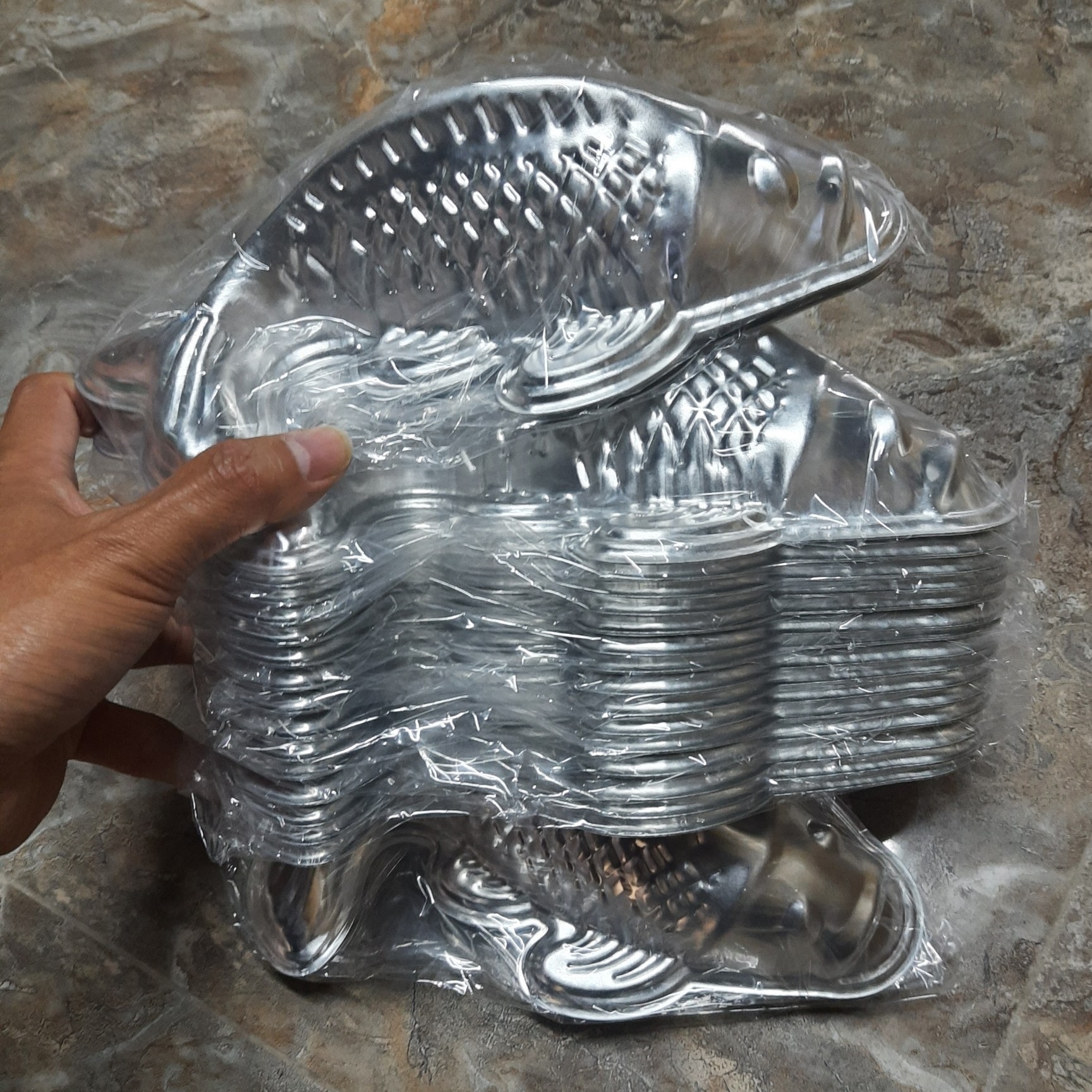 Khuôn Nhôm Rau Câu, Khuôn Xôi hình Cá Chép sản xuất tại Việt Nam - Litchee Shop