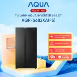Tủ lạnh Aqua Inverter 646L AQR-S682XA(FS) - Freeship toàn quốc - Bảo hành 2 năm