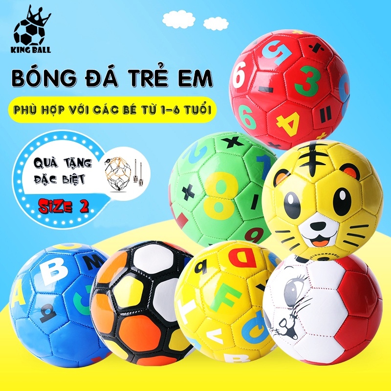 ◊♣▽ Bóng Đá Trẻ Em Size Số 2 Dành Cho Bé Tập Phản Xạ