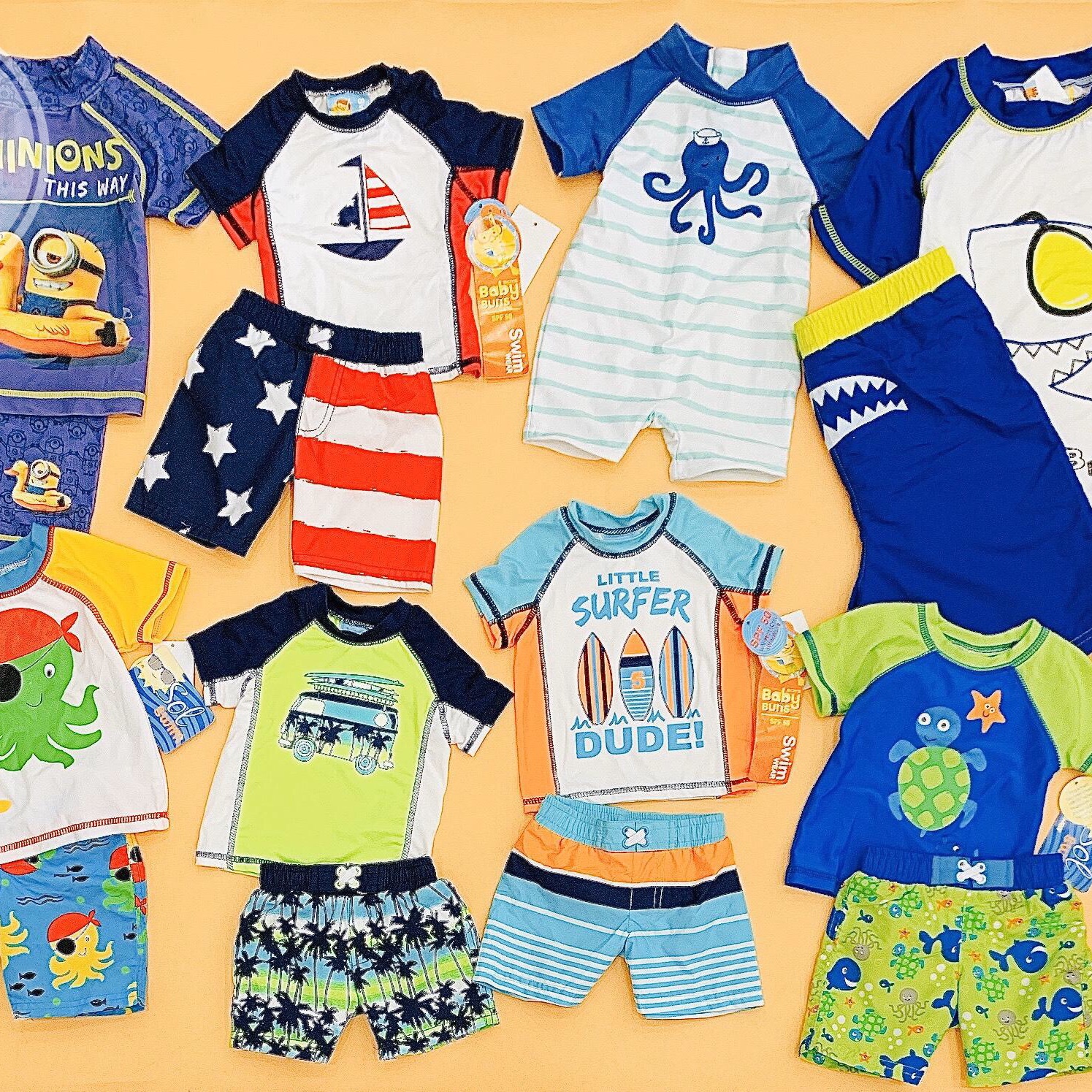 Bộ bơi bé trai nhiều hiệu xuất xịn ( Bunz Kid , Sol Swim ... )