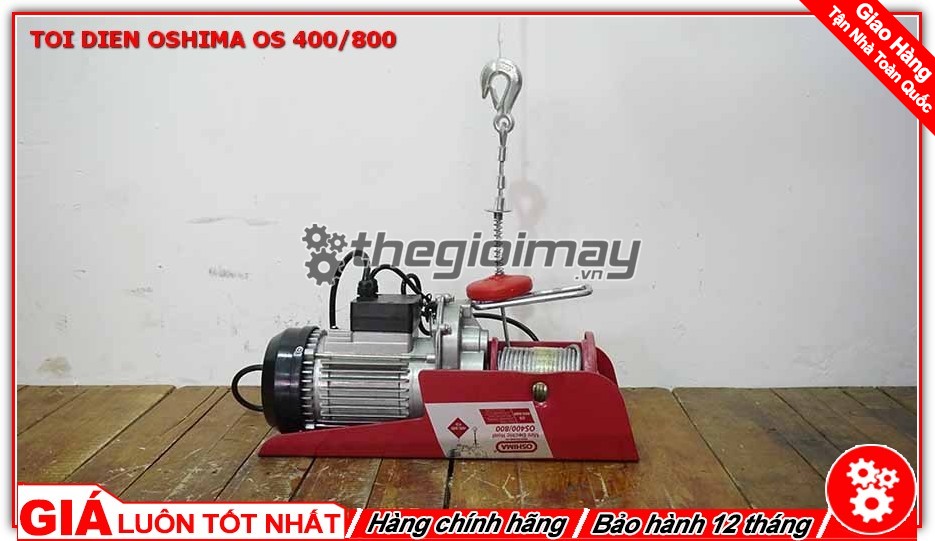 Tời điện - palang điện oshima os 400/800 tải trọng 400 đến 800kg