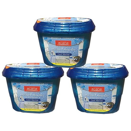 [HCM]Bộ 3 Bình hút ẩm khử mùi ẩm mốc hương gió biển Acana 290g (Anh Quốc) PNS361