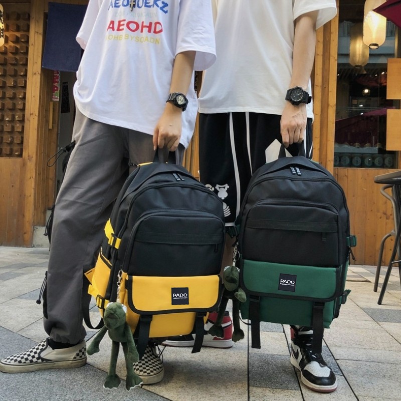 Balo nam  balo nữ balo Laptop Balo Du Lịch Thời Trang Unisex Hàn Quốc PADO 474 Chất liệu vải canvas chuyên dụng cao cấp đựng vừa laptop16inch