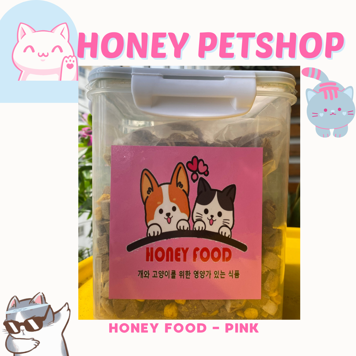 Thịt sấy tổng hợp cho chó mèo - Honey Pink