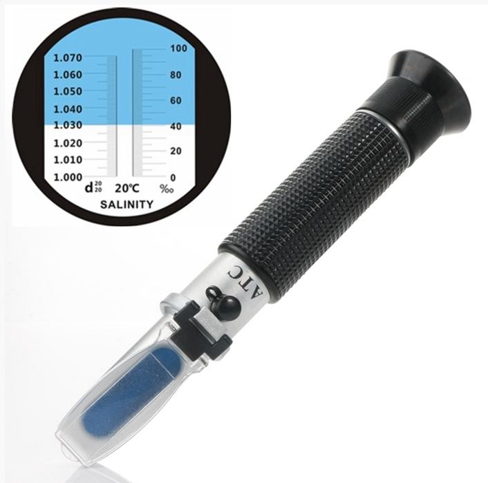 Máy đo độ mặn của nước nuôi trồng thủy hải sản, dải đo 0 -100‰