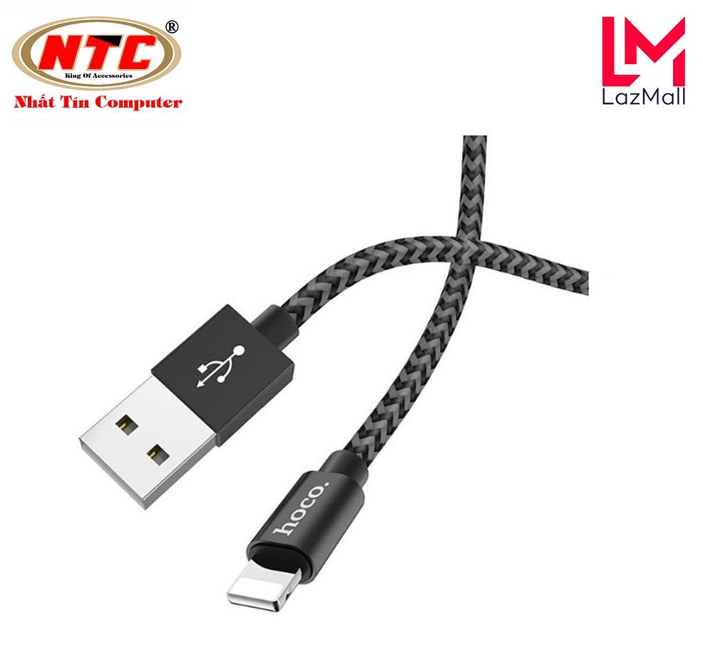 Cáp sạc lightning Hoco X14 Max dài 1m truyền dữ liệu và hỗ trợ điện áp max 3A - Nhat Tin Authorised Store
