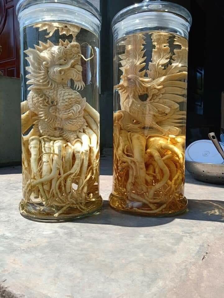 Rể đinh lăng điêu khắc bình 12L - HÌNH TÙY CHỌN THEO YÊU CẦU - KB.0898480103