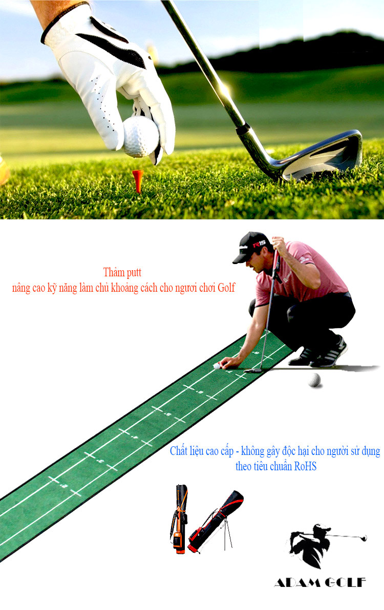 Thảm tập putt nâng cao kỹ năng putt cho người chơi Golf