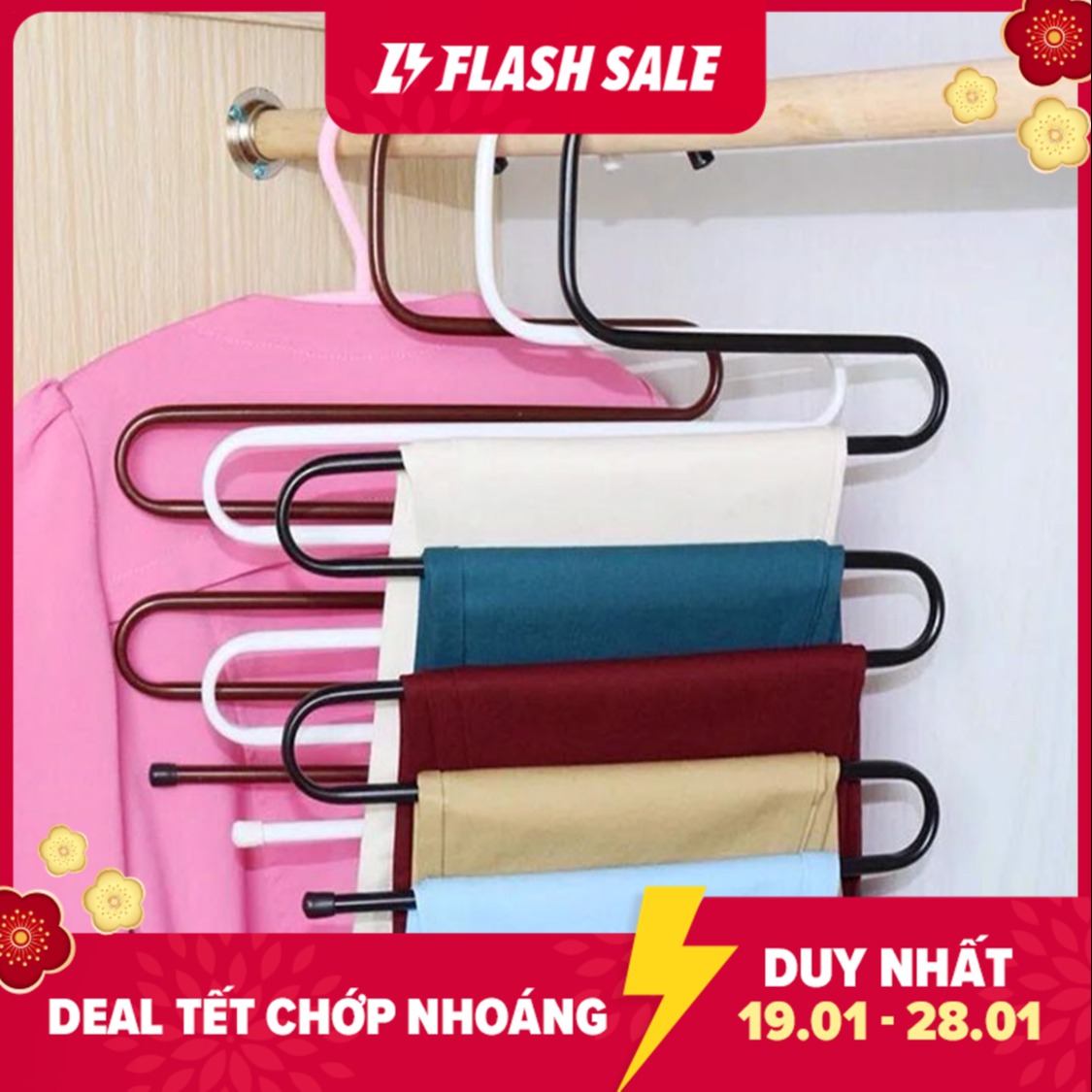 [HCM](CHỊU LỰC 15KG) - MÓC 5 TẦNG TREO QUẦN ÁO KHĂN VẬT DỤNG CÁ NHÂN TIẾT KIỆM KHÔNG GIAN TỦ QUẦN ÁO CỦA BẠN