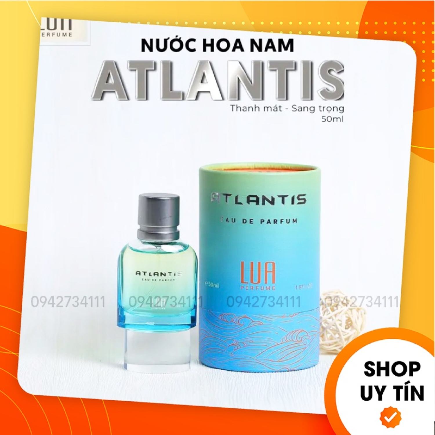 Nước hoa nam atlantis 50ml lua perfume