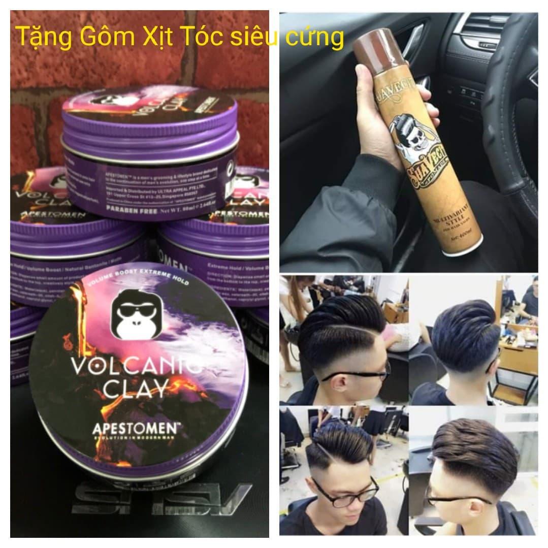ComBo Sáp Vuốt Tóc Nam, Sáp Vuốt Tóc Nam Volcanic Clay Apestomen 2019, Keo Vuốt Tóc Nam, - Giúp tóc giữ nếp, chất sáp mềm dễ vuốt, hương thơm dễ chịu, lựa chọn cho tóc khó vào nếp - Giá giảm đến 45% trong hôm nay!
