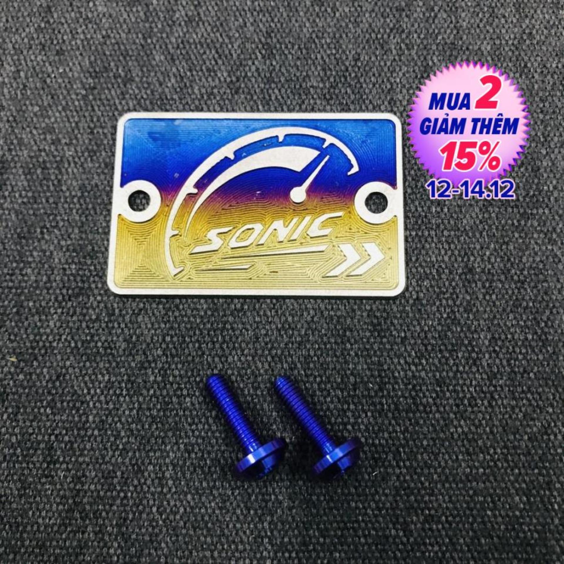[HCM][HOT 2019] NẮP BÌNH DẦU TITAN SONIC KÈM 2 ỐC GR5 MÀU TITAN