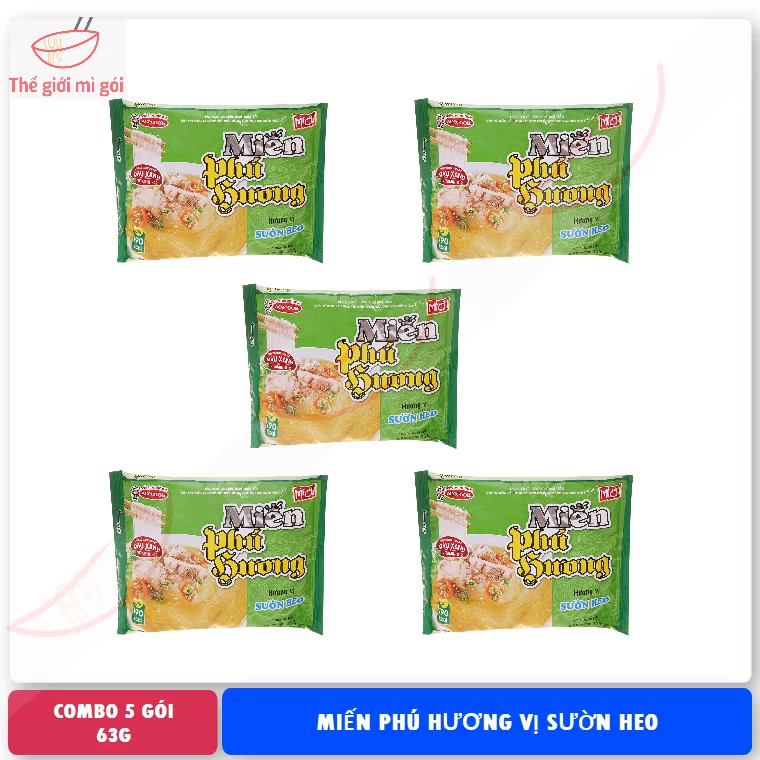 Miến Phú Hương vị sườn heo loại 63g