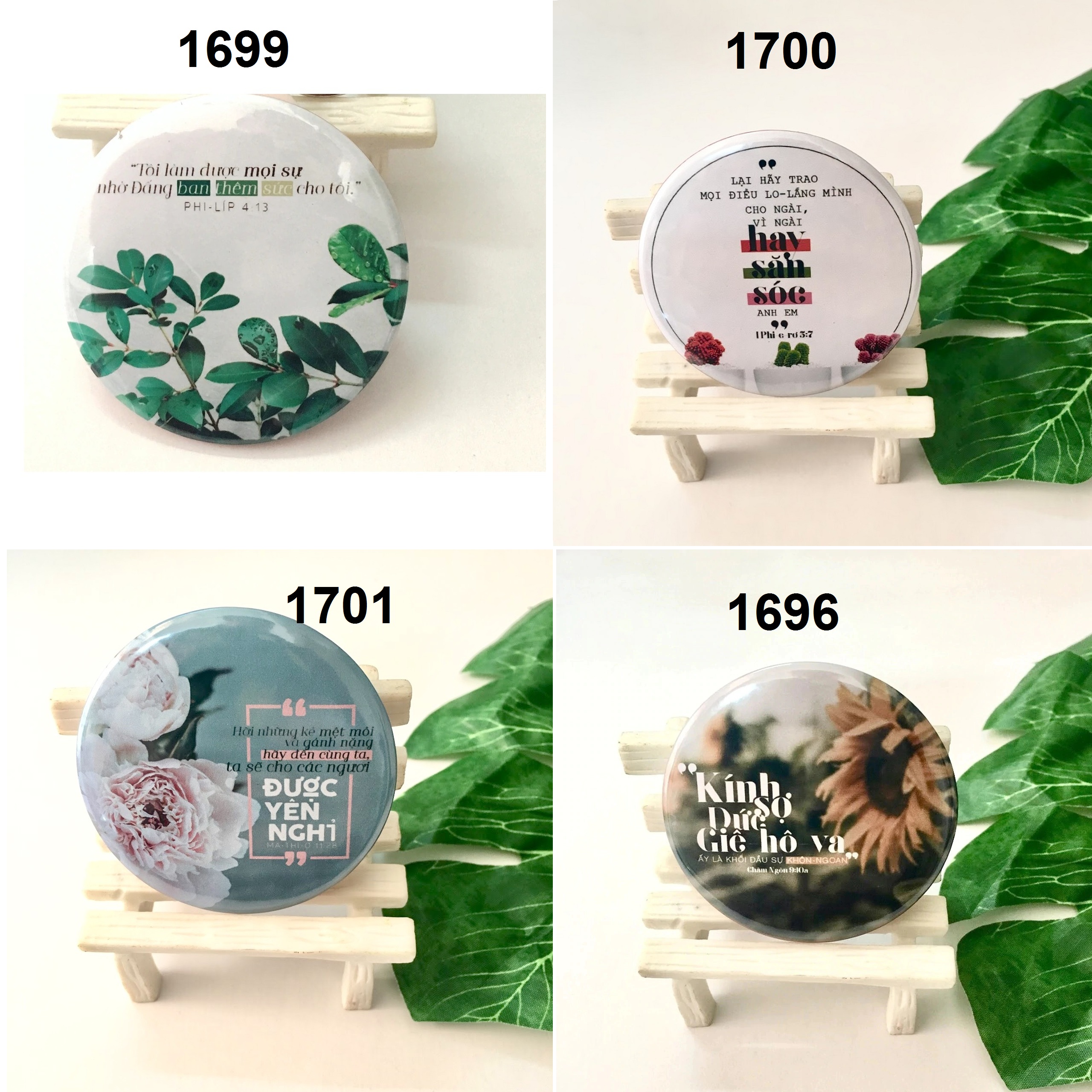 Huy hiệu cơ đốc - 1 cái mẫu tùy chọn