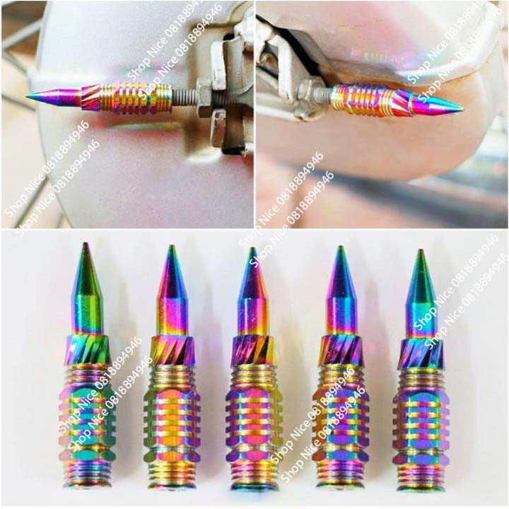 Ốc Chụp Đũa Phanh Tăng Xích xe máy 7 màu loại dài giá 1 đôi
