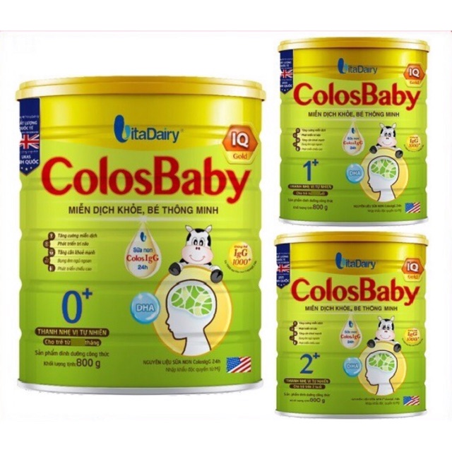 Sữa Colosbaby Iq Gold 1+ 800G